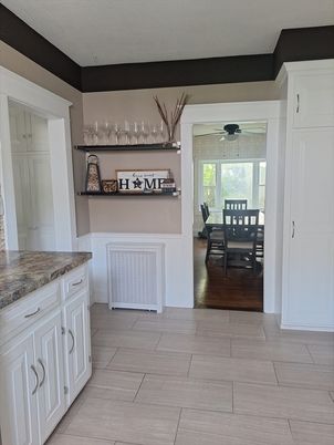 Dining room, Interior, Wood Texture Flooring
