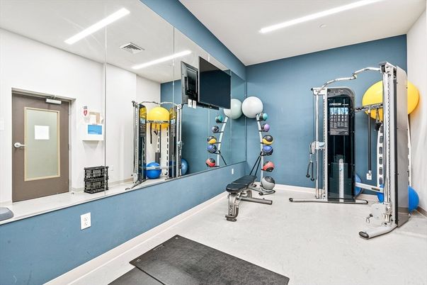 Fitness Equipment, Interior, Recessed Lighting