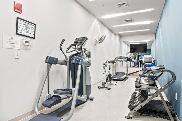 Fitness Equipment, Interior, Recessed Lighting