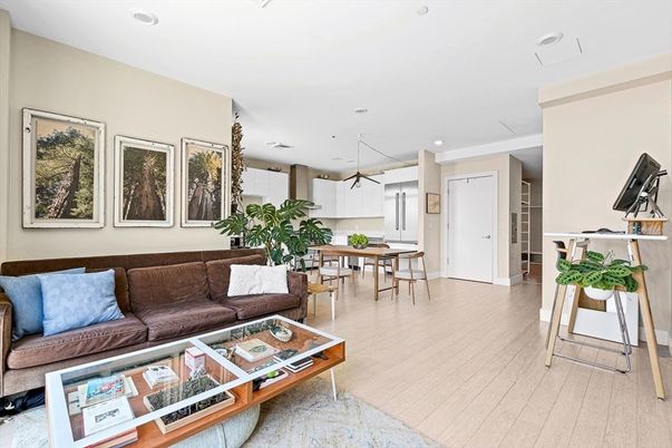 Dining room, Interior, Kitchen, Living room, Pendant Lights, Recessed Lighting, Wood Texture Flooring