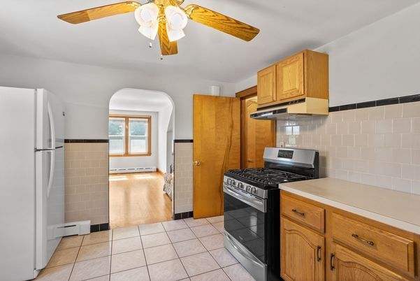 Interior, Kitchen, Wood Texture Flooring