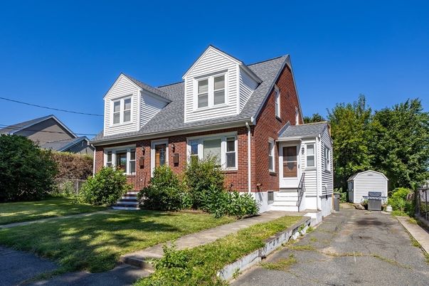 Exterior, Facade, Brick Facade, Cape Cod