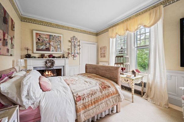 Bedroom, Fireplace, Interior