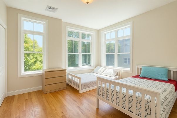 Bedroom, Interior, Wood Texture Flooring