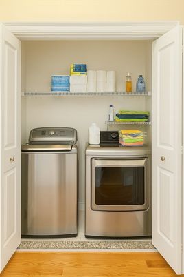 Interior, Utility Closets, Washer, Wood Texture Flooring