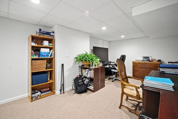 Home Office, Interior, Recessed Lighting