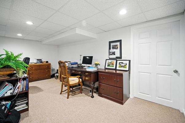 Home Office, Interior, Recessed Lighting