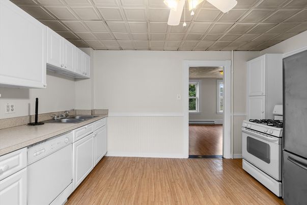 Interior, Kitchen, Wood Texture Flooring