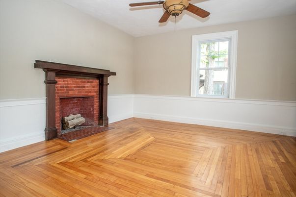 Fireplace, Interior, Wood Texture Flooring