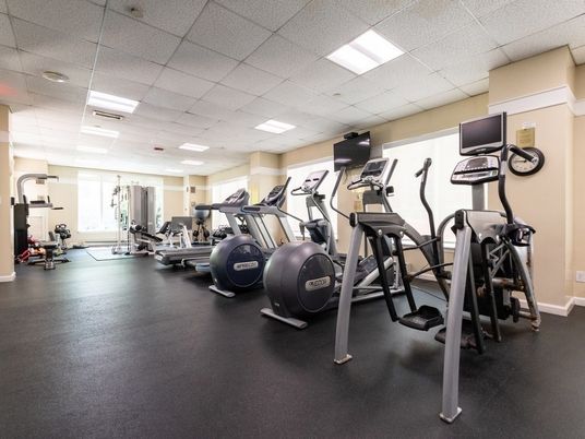Fitness Equipment, Gym, Interior, Recessed Lighting