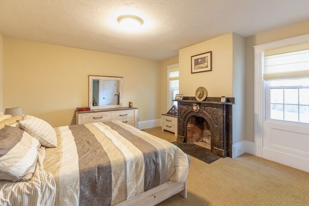 Bedroom, Fireplace, Interior