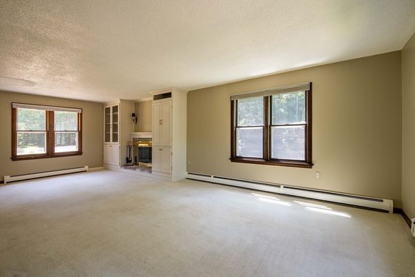 Empty room, Fireplace, Interior