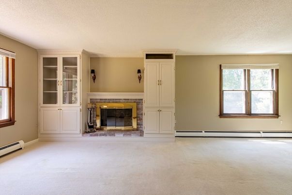 Empty room, Fireplace, Interior
