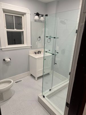 Bathroom, Glass Shower, Interior