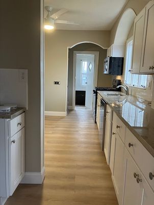 Interior, Kitchen, Wood Texture Flooring