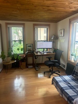 Home Office, Interior, Wooden Ceilings, Wood Texture Flooring