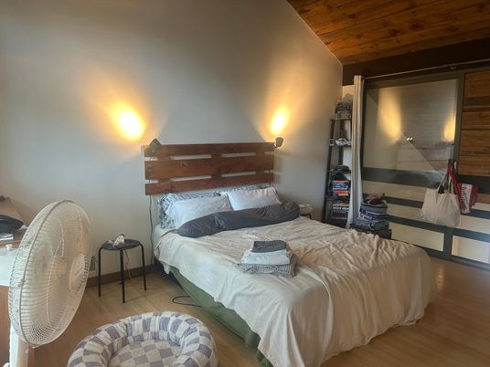 Bedroom, Interior, Wooden Ceilings, Wood Texture Flooring