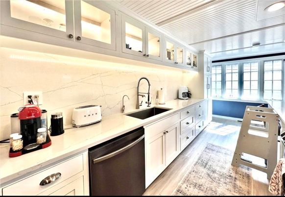 Interior, Kitchen, Wood Texture Flooring