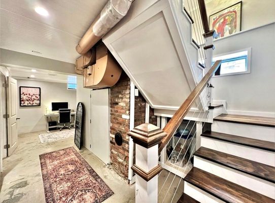 Interior, Recessed Lighting, Stone Walls