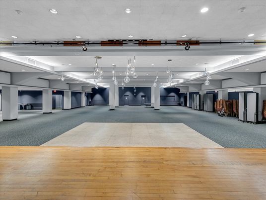 Garage, Interior, Recessed Lighting, Wood Texture Flooring