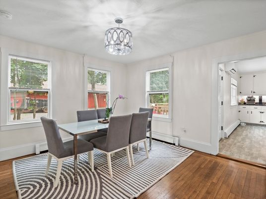 Chandelier, Dining room, Interior, Pendant Lights, Wood Texture Flooring