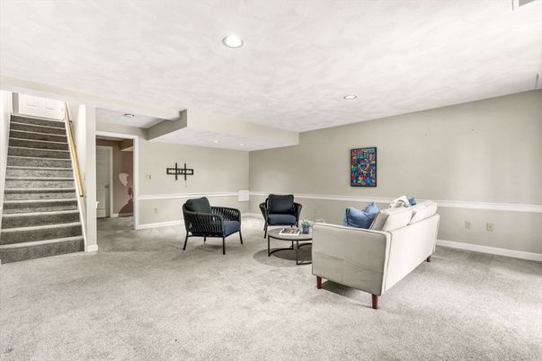 Interior, Living room, Recessed Lighting