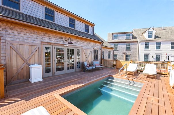 Exterior, Pool, Wood Texture Flooring