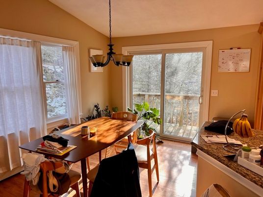 Chandelier, Dining room, Interior, Pendant Lights, Wood Texture Flooring