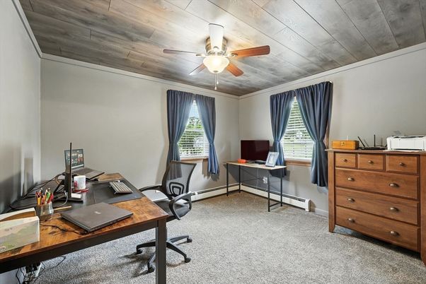 Home Office, Interior, Wooden Ceilings