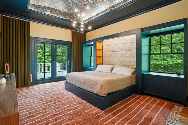 Bedroom, Interior, Pendant Lights