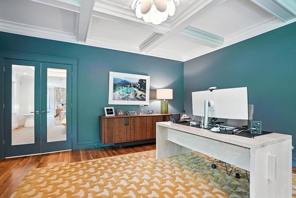 Home Office, Interior, Wood Texture Flooring