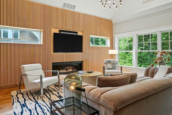 Fireplace, Interior, Living room, Wood Texture Flooring