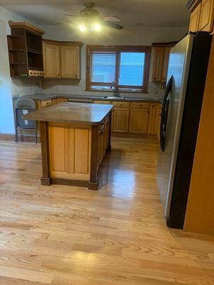 Interior, Kitchen, Wood Texture Flooring