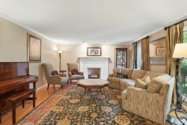Fireplace, Interior, Living room, Piano, Wood Texture Flooring