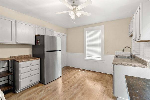 Interior, Kitchen, Wood Texture Flooring