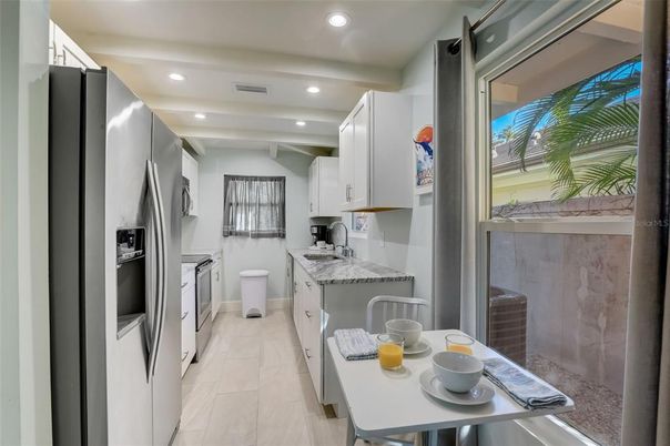 Interior, Kitchen, Recessed Lighting, Stainless Steel Appliances