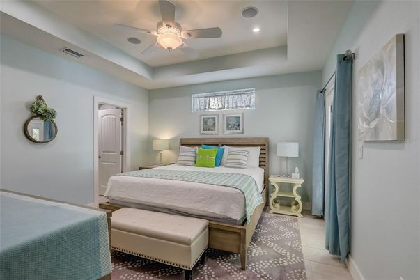 Bedroom, Interior, Recessed Lighting