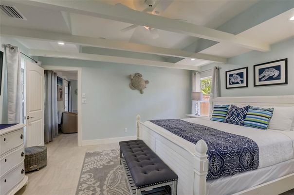 Bedroom, Interior, Recessed Lighting