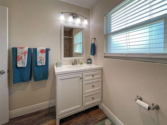 Bathroom, Interior, Wood Texture Flooring