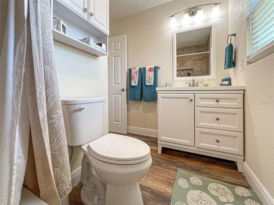 Bathroom, Interior, Wood Texture Flooring