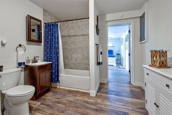 Bathroom, Interior, Wood Texture Flooring