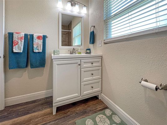 Bathroom, Interior, Wood Texture Flooring
