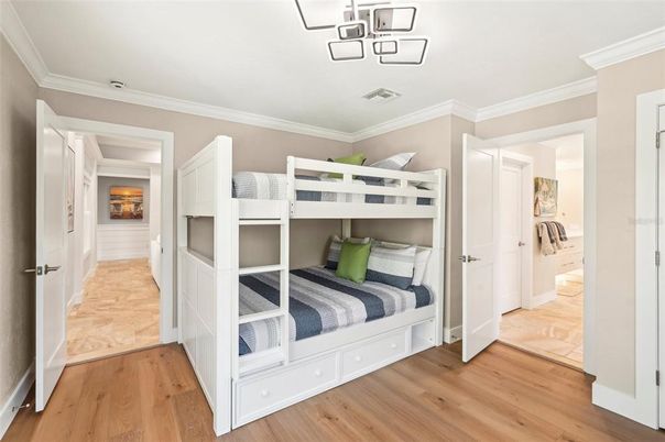 Bedroom, Interior, Wood Texture Flooring