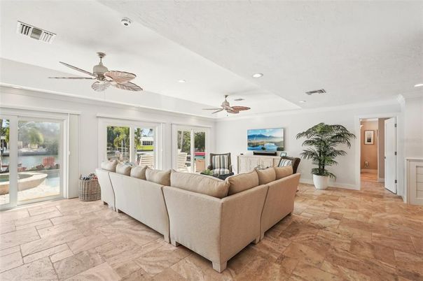 Interior, Living room, Recessed Lighting