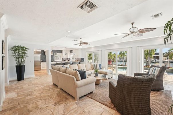 Interior, Kitchen, Living room, Recessed Lighting