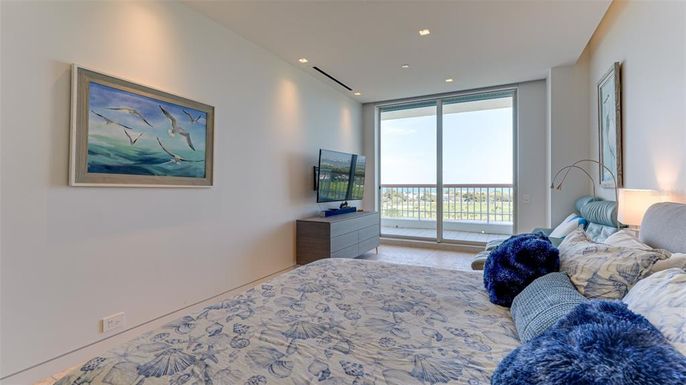 Bedroom, Interior, Recessed Lighting
