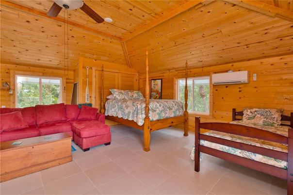 Bedroom, Interior, Wooden Ceilings, Wooden Walls