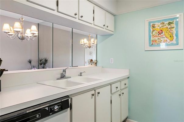 Bathroom, Chandelier, Interior