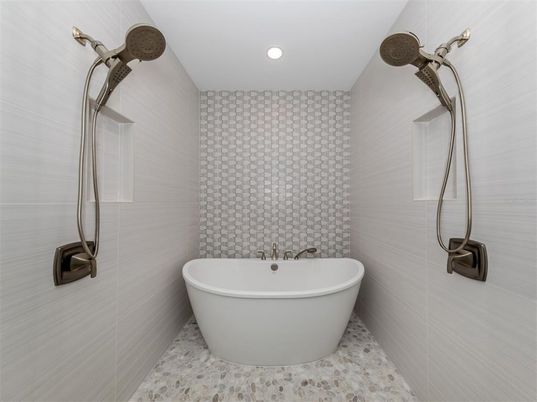 Bathroom, Free Standing Baths, Interior, Recessed Lighting