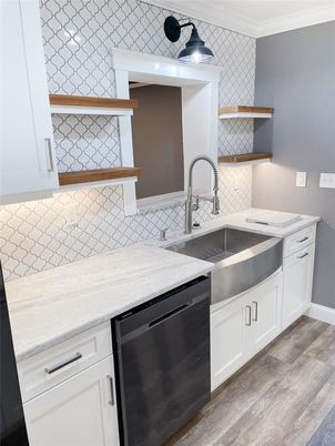 Interior, Kitchen, Wood Texture Flooring